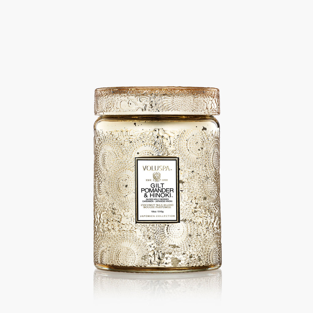 Gilt Pomander Hinoki - Large Jar Candle