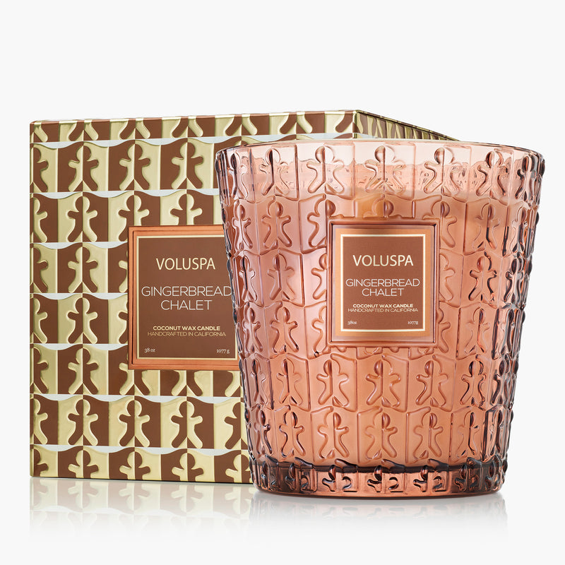 Gingerbread Chalet - 3 Wick Hearth Candle
