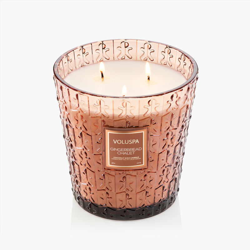 Gingerbread Chalet - 3 Wick Hearth Candle
