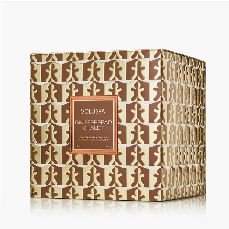 Gingerbread Chalet - 3 Wick Hearth Candle