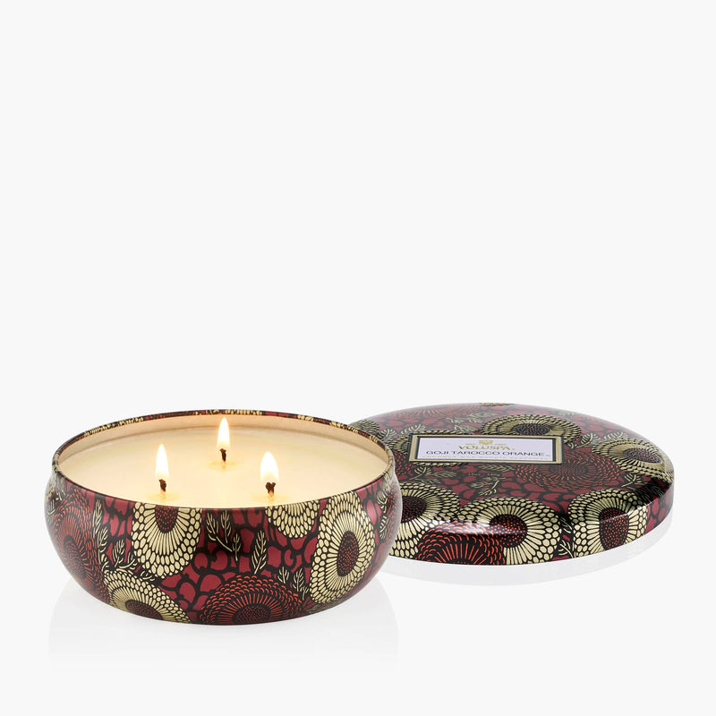 Goji Tarocco Orange - 3 Wick Tin Candle