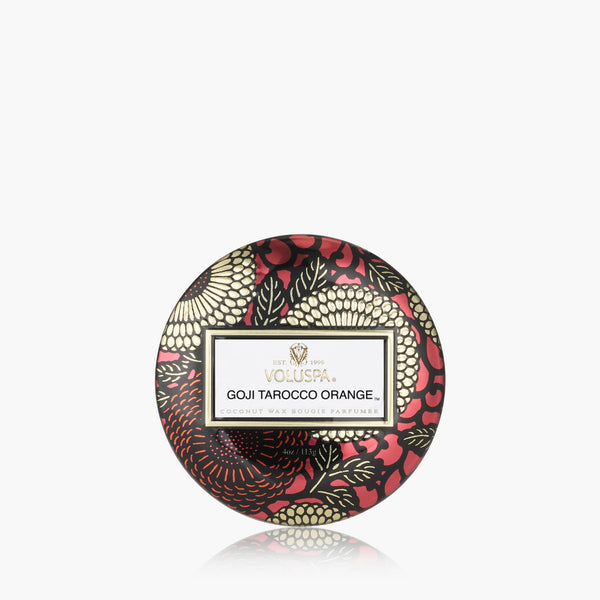Goji Tarocco Orange | Mini Tin Candle | VOLUSPA