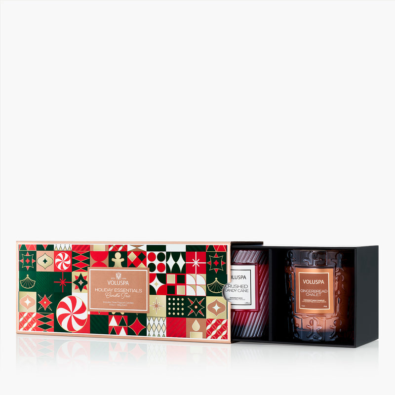 Holiday Essentials Candle Trio - Assorted Gift Set
