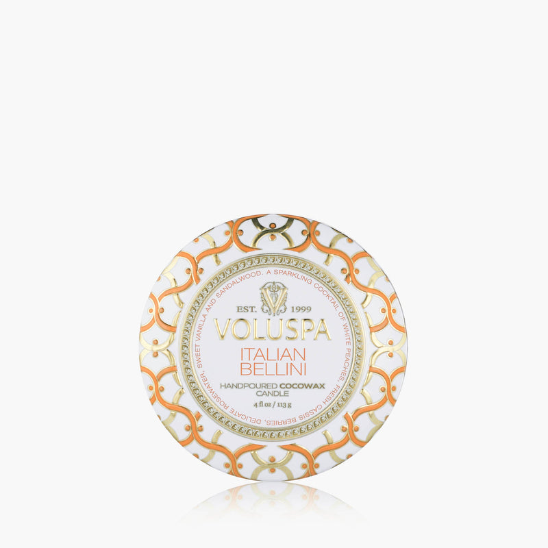 Italian Bellini - Mini Tin Candle