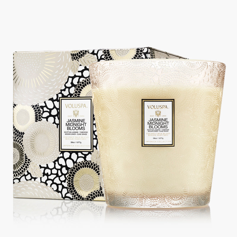 Jasmine Midnight Blooms - 3 Wick Hearth Candle