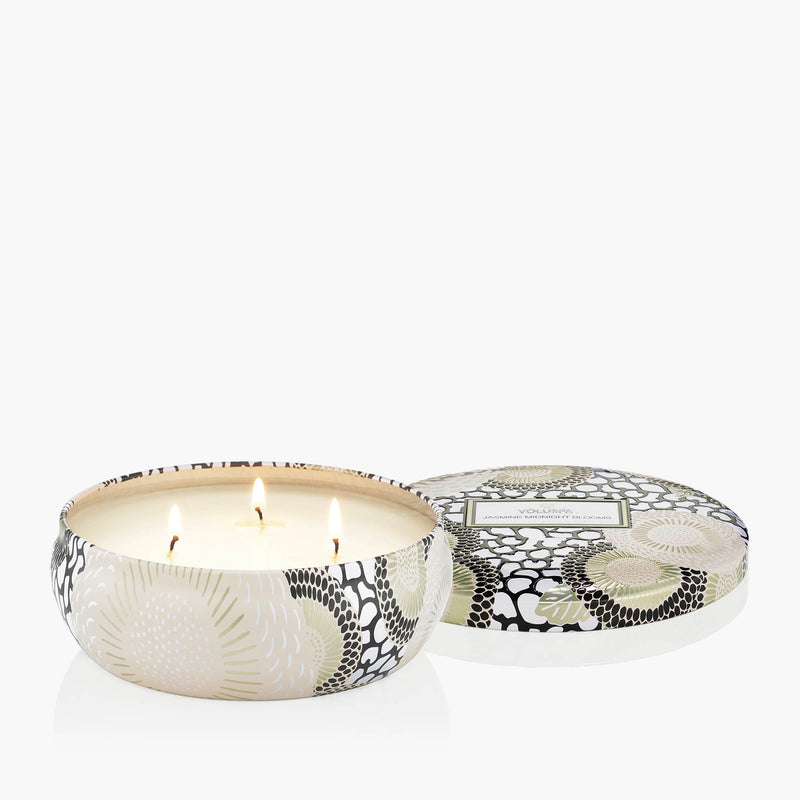 Jasmine Midnight Blooms - 3 Wick Tin Candle