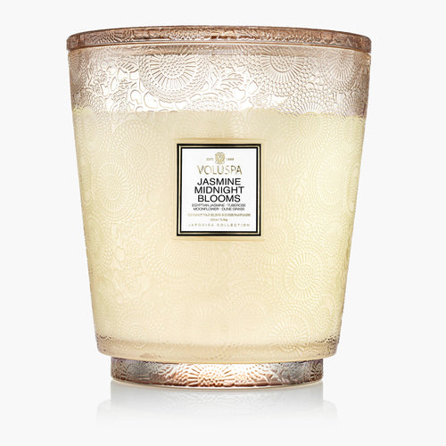 Jasmine Midnight Blooms - 5 Wick Hearth Candle