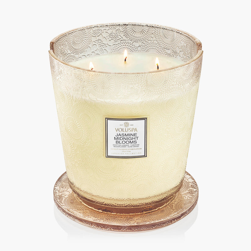 Jasmine Midnight Blooms - 5 Wick Hearth Candle