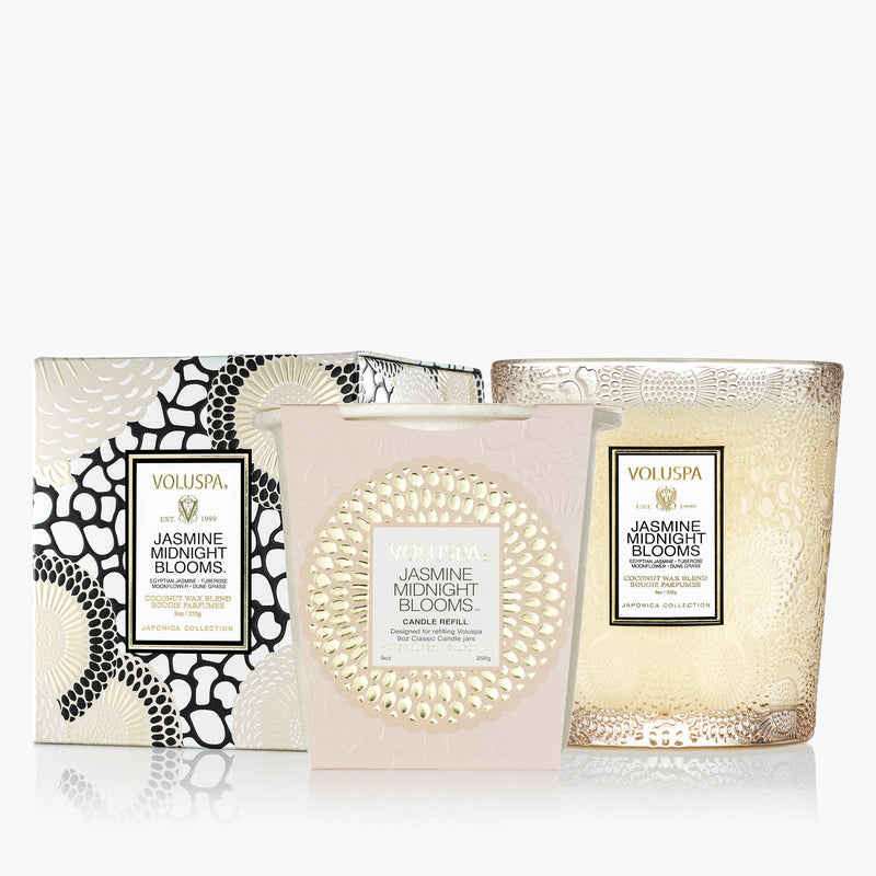 Jasmine Midnight Blooms - Classic Candle & Refill