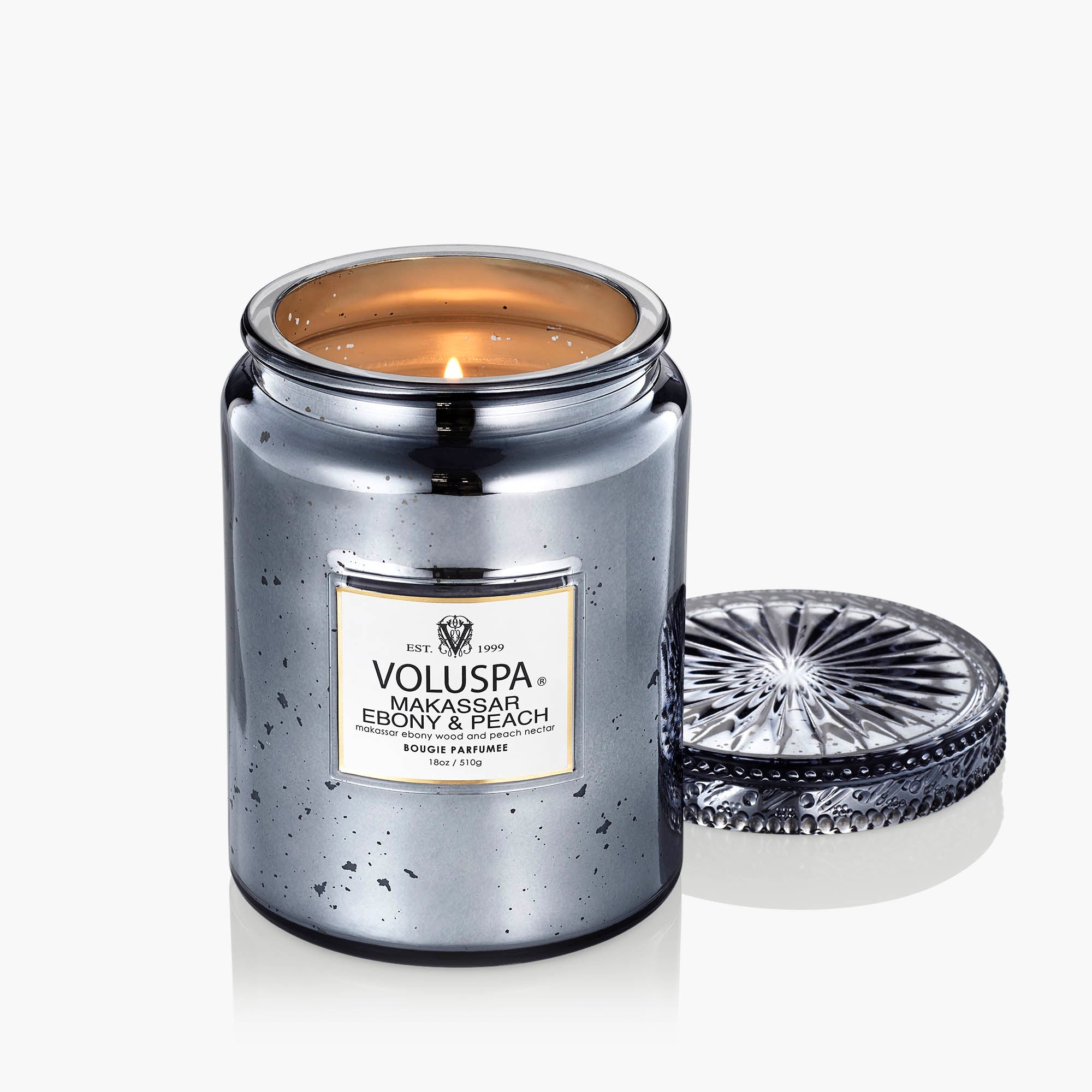 Makassar Ebony & Peach | Large Jar Candle | VOLUSPA