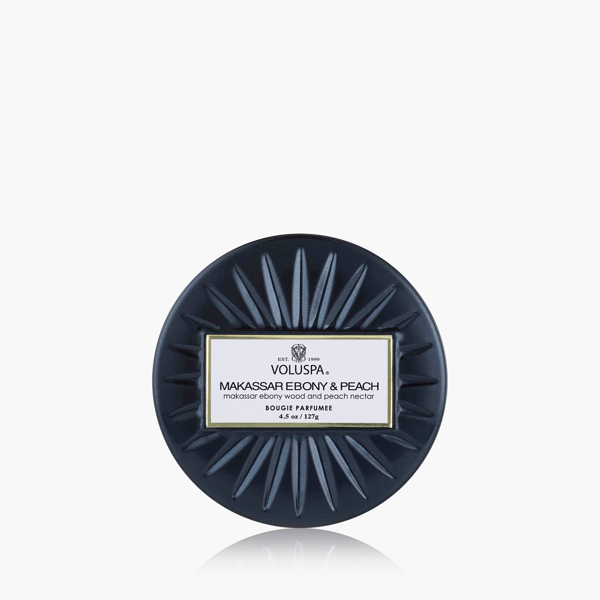 Makassar Ebony & Peach | Mini Tin Candle | VOLUSPA