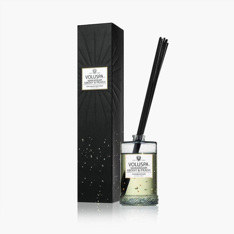 Makassar Ebony & Peach - Reed Diffuser