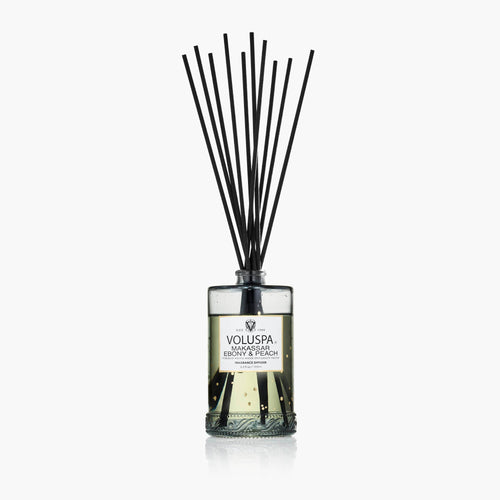 Makassar Ebony & Peach - Reed Diffuser