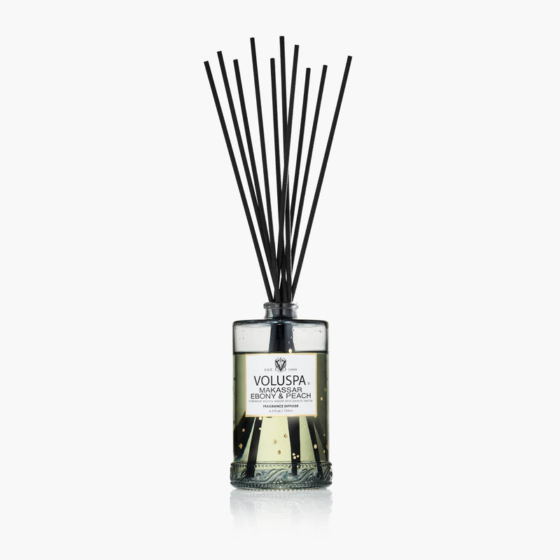 Makassar Ebony & Peach - Reed Diffuser