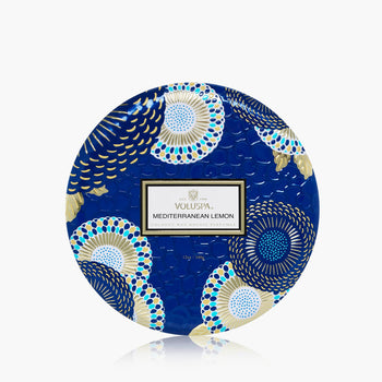 Mediterranean Lemon - 3 Wick Tin Candle