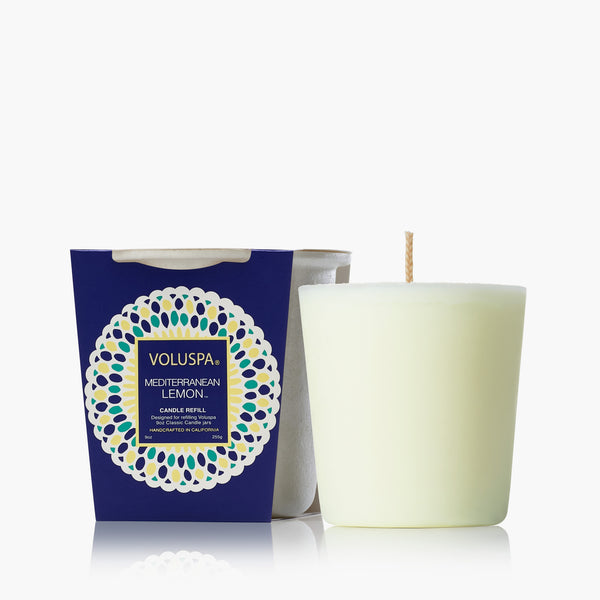 Mediterranean Lemon | Classic Candle Refill | VOLUSPA