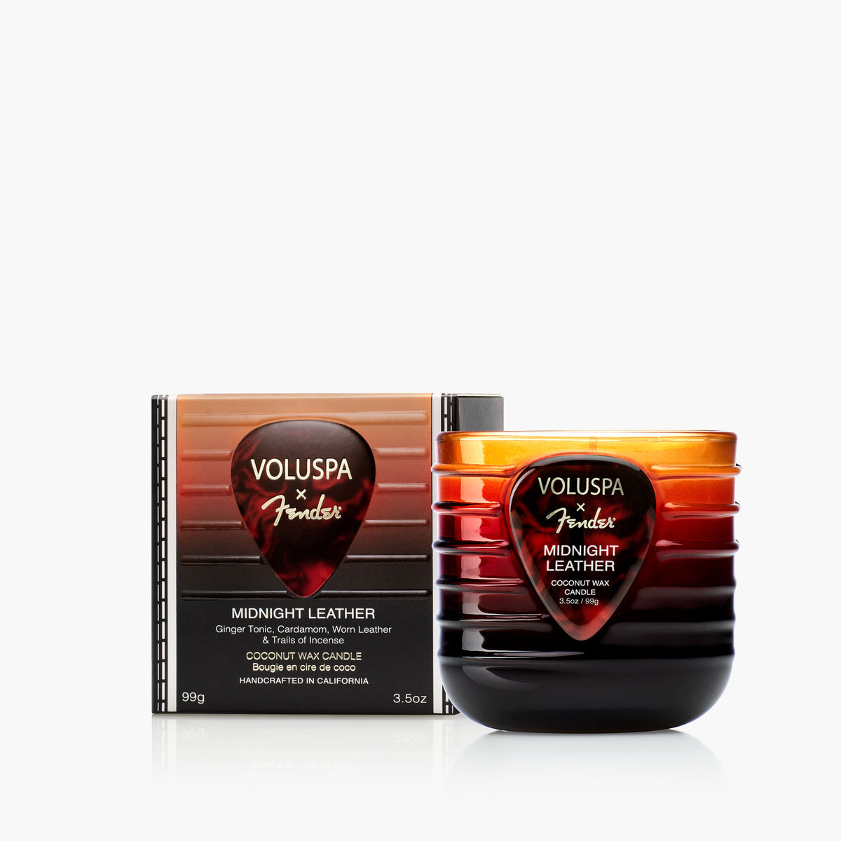 Midnight Leather - Mini Boxed Candle