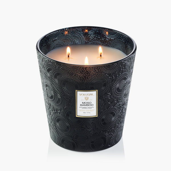 Moso Bamboo | 3 Wick Hearth Candle | VOLUSPA