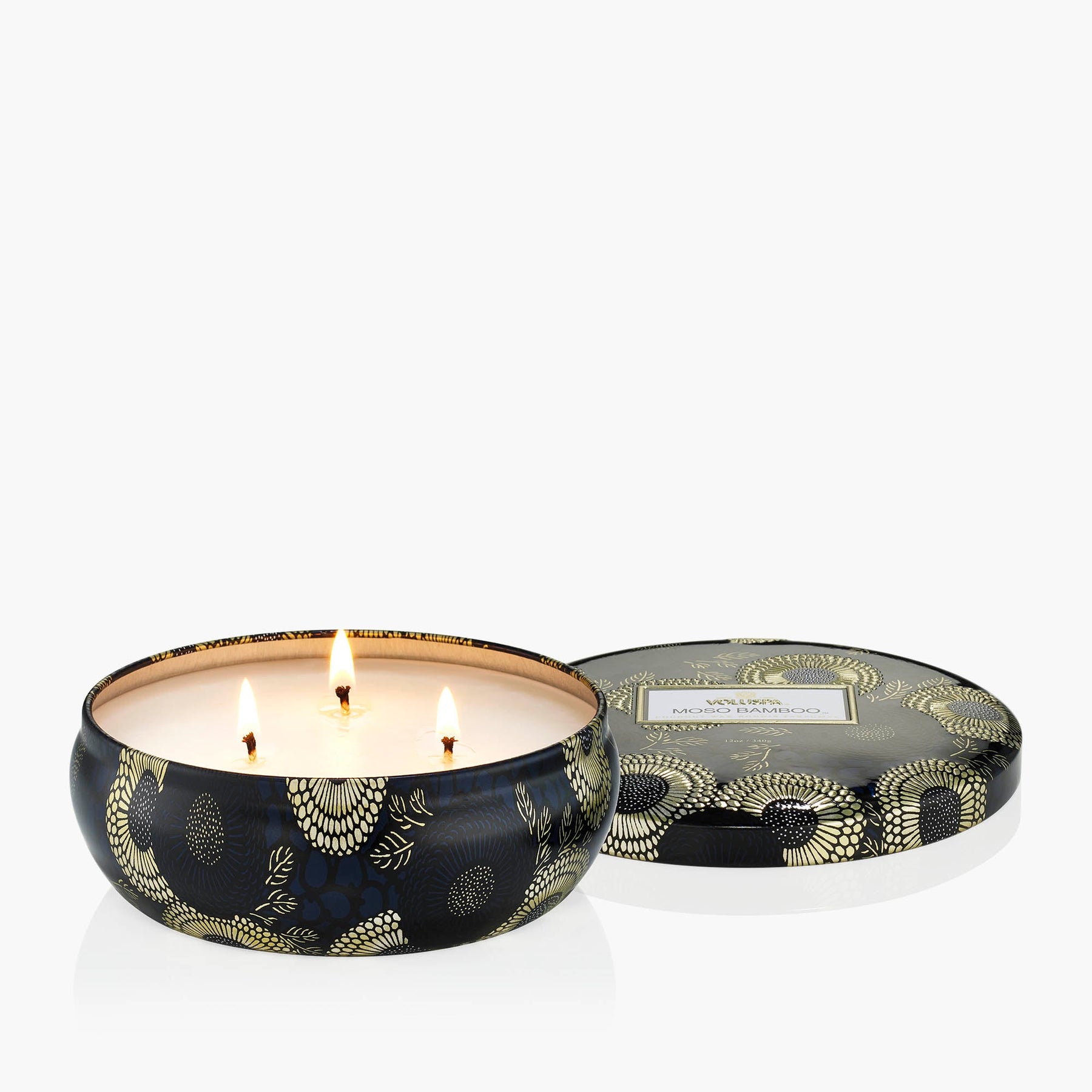 Moso Bamboo - 3 Wick Tin Candle