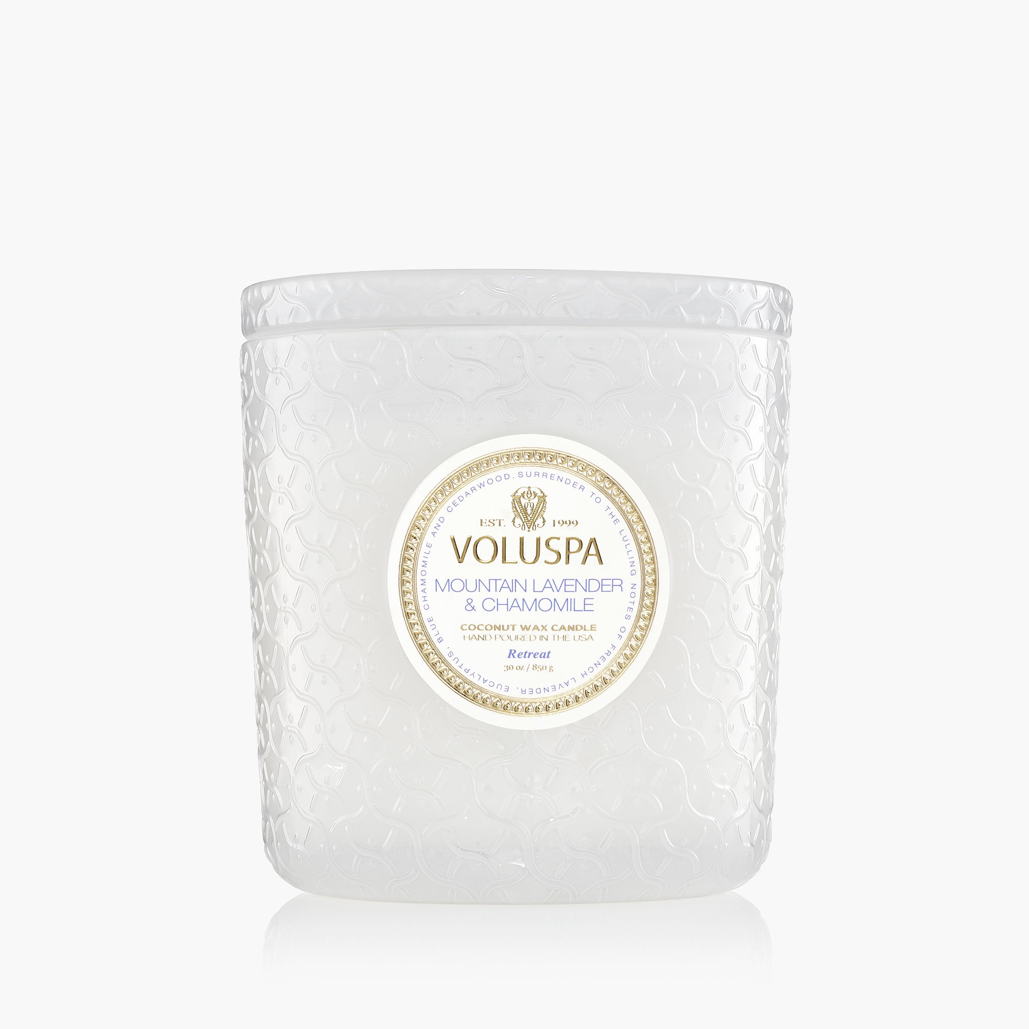 Mountain Lavender & Chamomile | Boxed Luxe Candle | VOLUSPA
