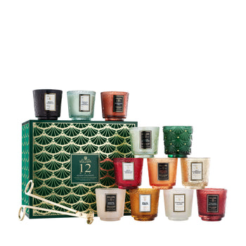 12 Day Advent Calendar - Petite Pedestal Candle Gift Set