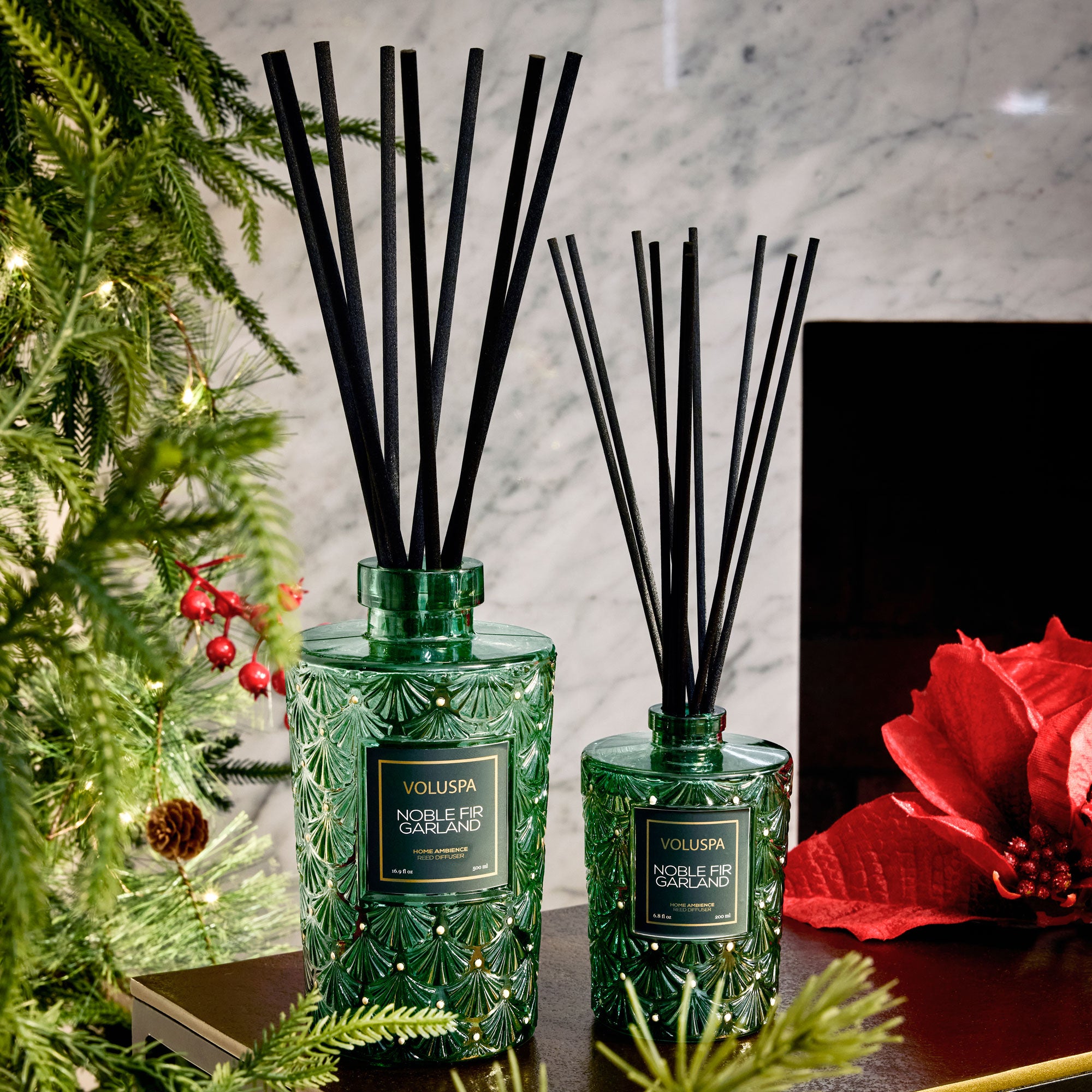 Noble Fir Garland - Luxe Reed Diffuser