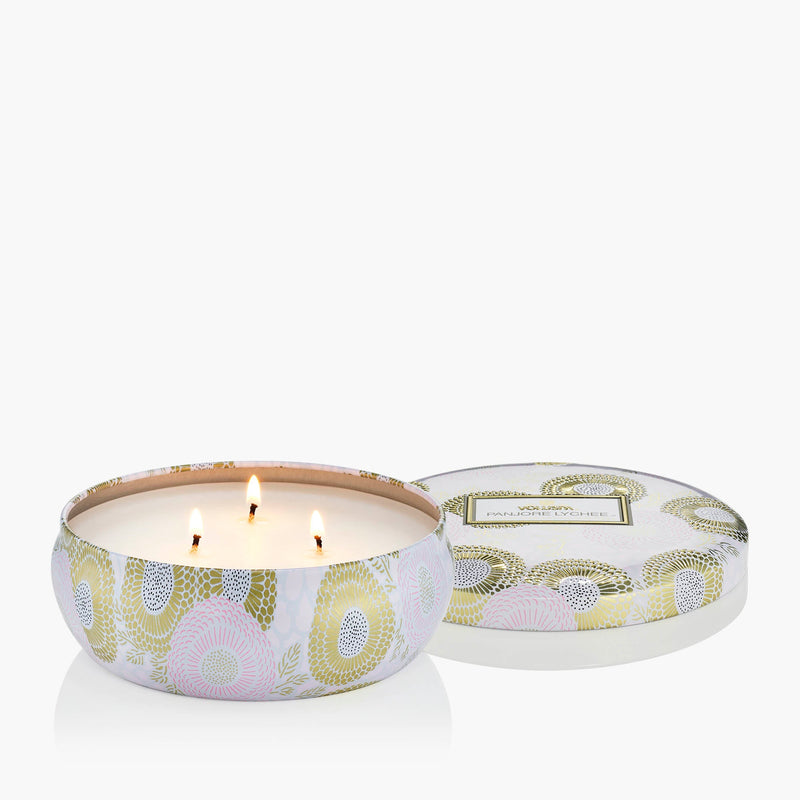 Panjore Lychee - 3 Wick Tin Candle
