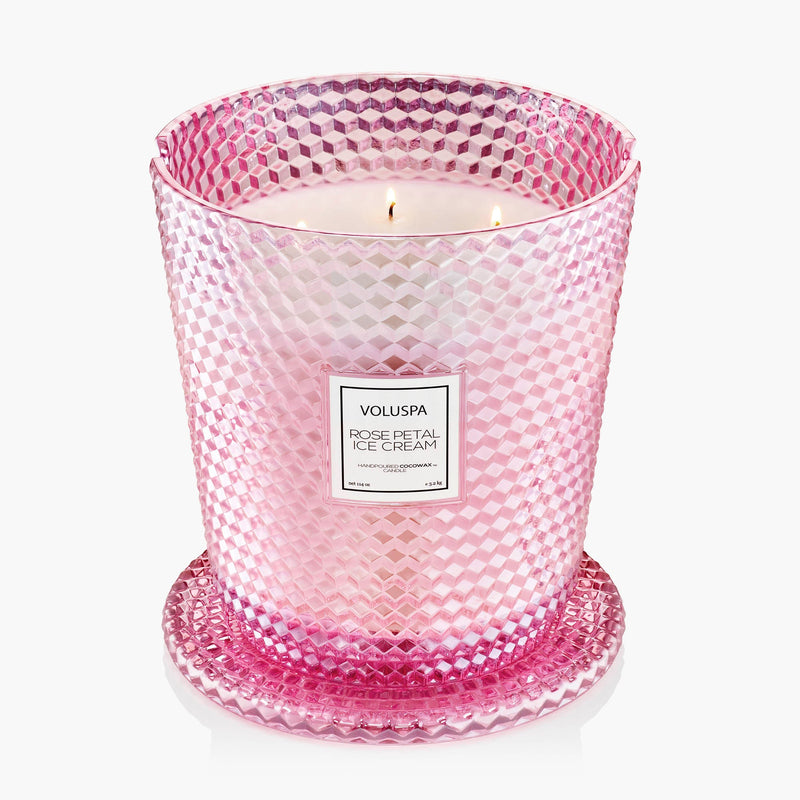 Rose Petal Ice Cream - 5 Wick Hearth Candle