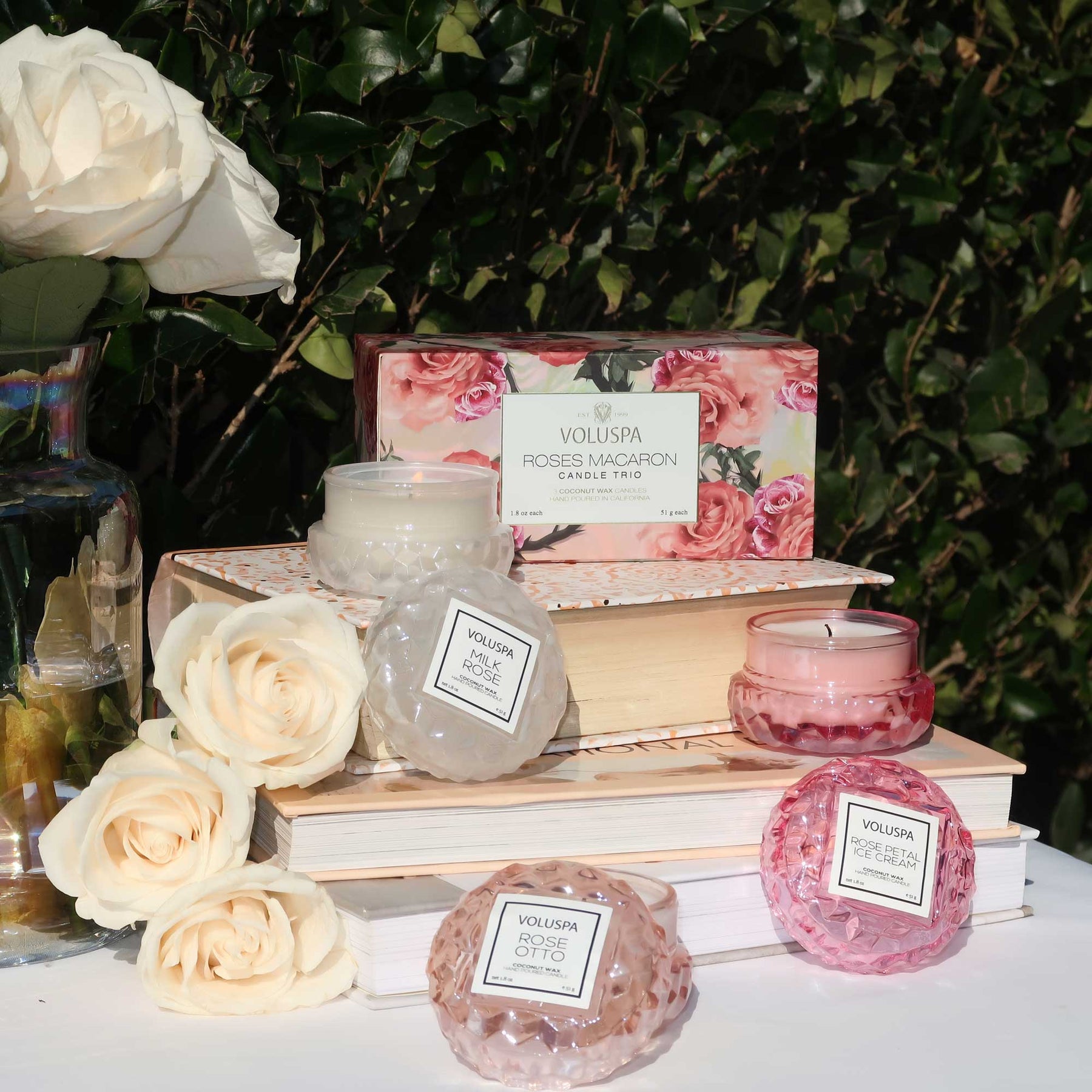 Roses Collection - Macaron Candle Trio Gift Set