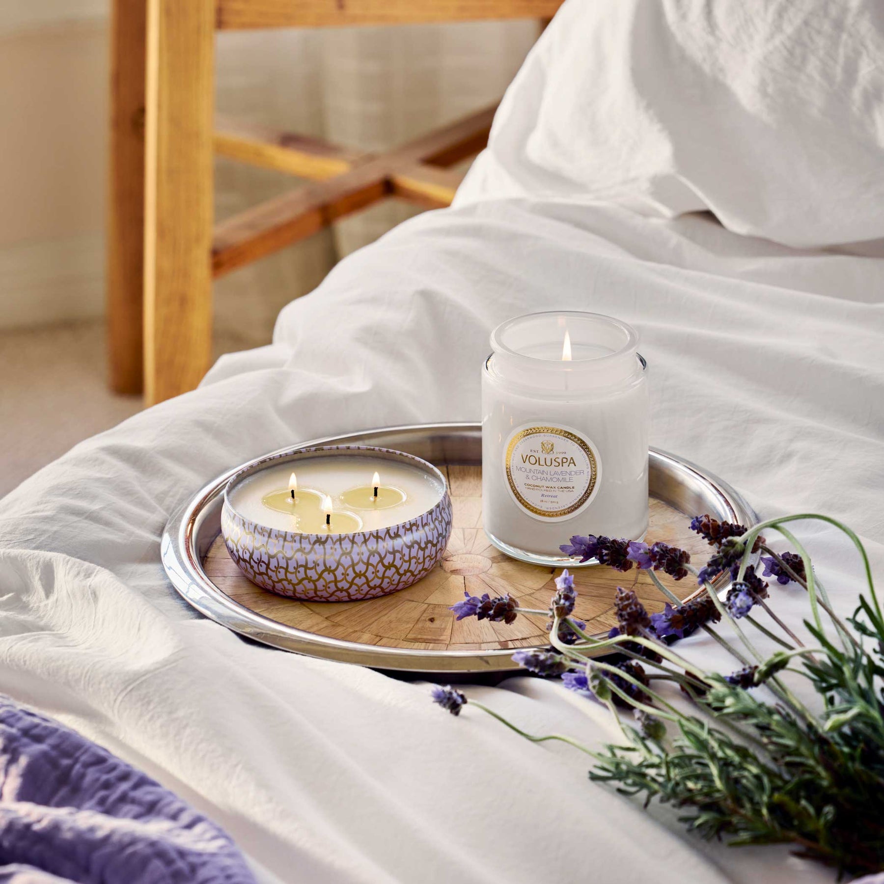 Mountain Lavender & Chamomile - 3 Wick Tin Candle