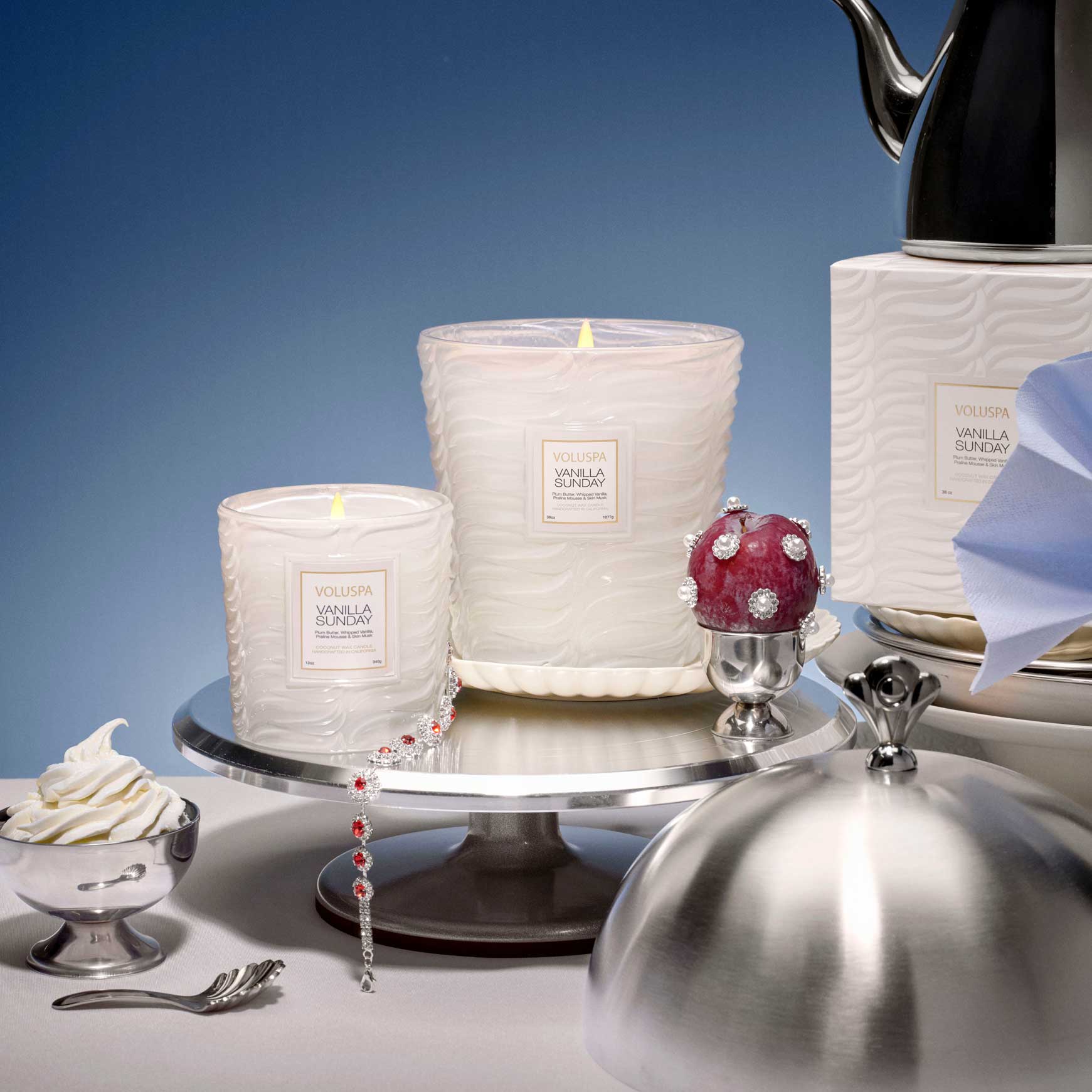 Vanilla Sunday | 3 Wick Hearth Candle | VOLUSPA