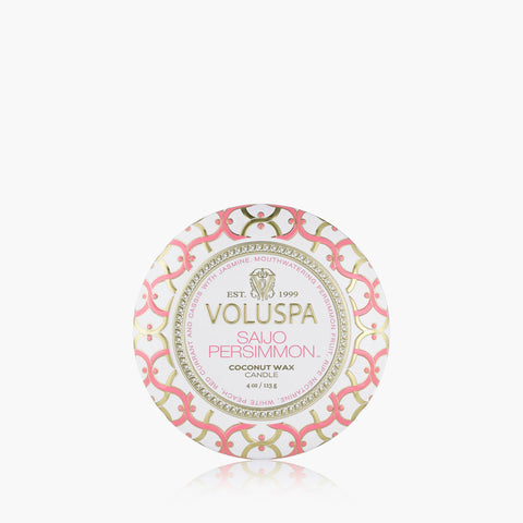 Saijo Persimmon - Mini Tin Candle