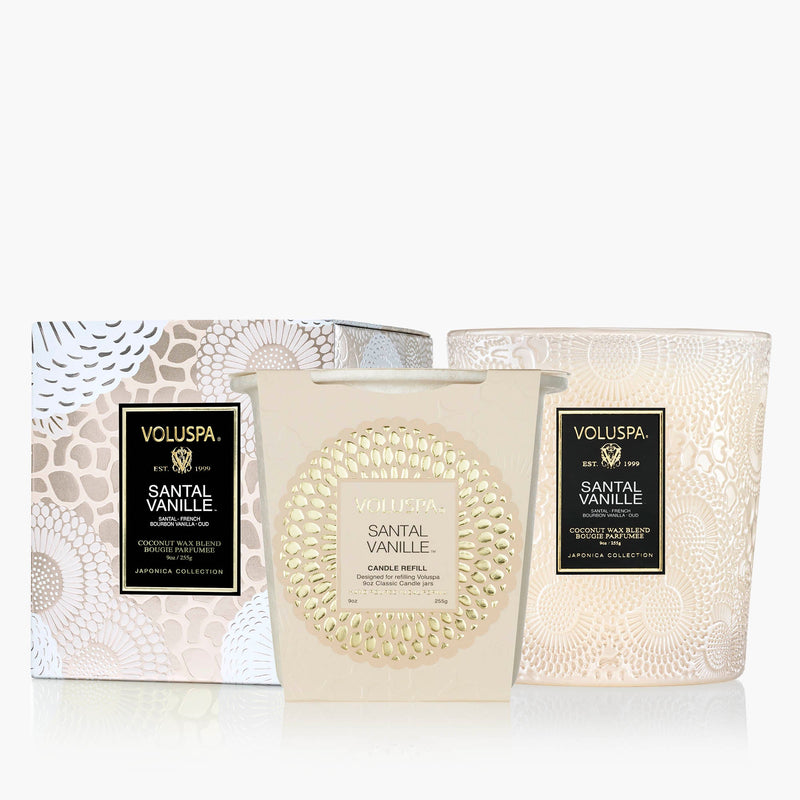 Santal Vanille - Classic Candle & Refill