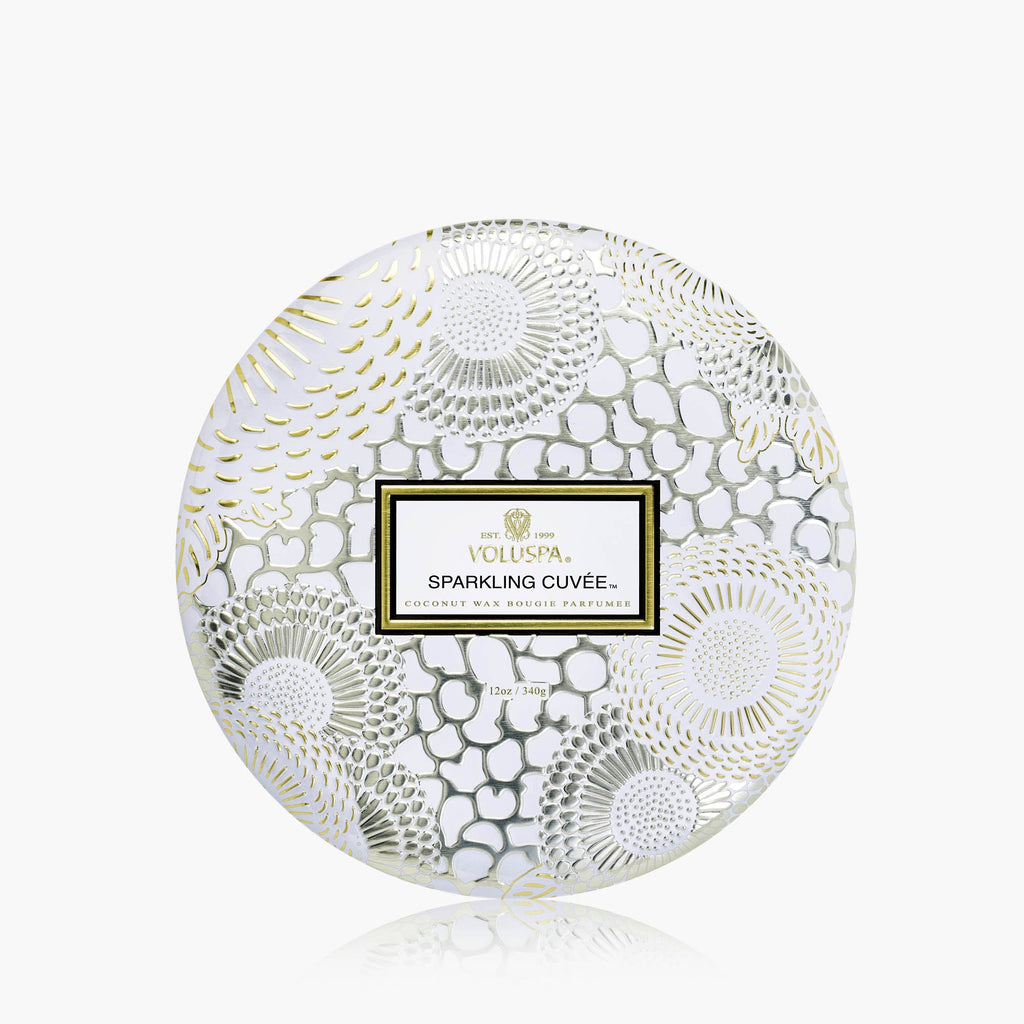 Sparkling Cuvée 3 Wick Tin Candle