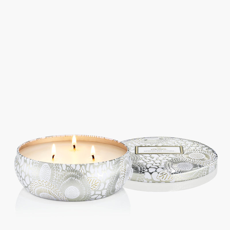 Sparkling Cuvée - 3 Wick Tin Candle
