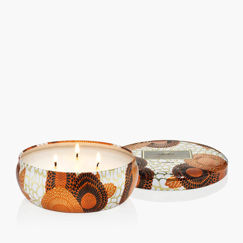 Spiced Pumpkin Latte - Seasonal 3 Wick Tin Candle