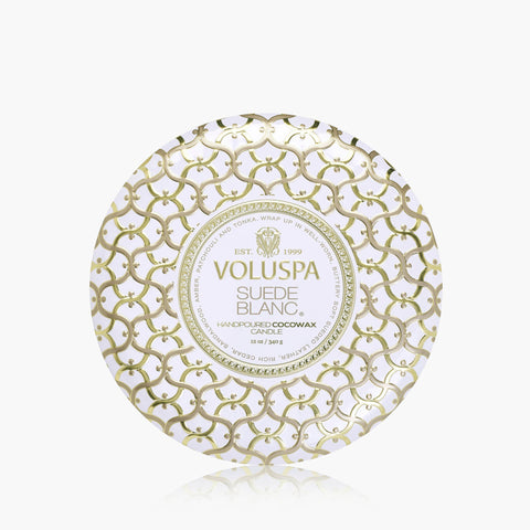 Suede Blanc - 3 Wick Tin Candle