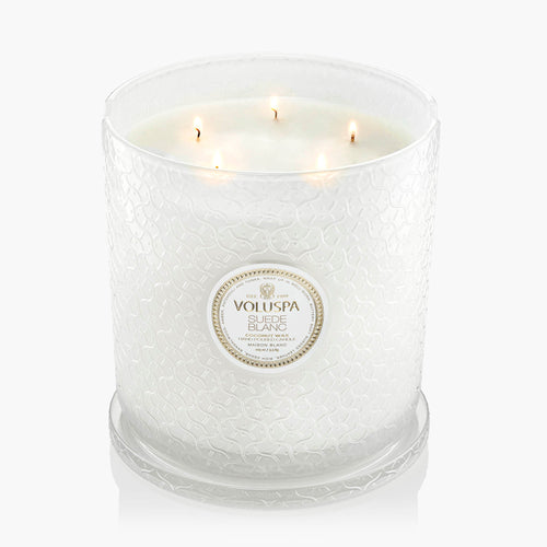 Suede Blanc - 5 Wick Hearth Candle