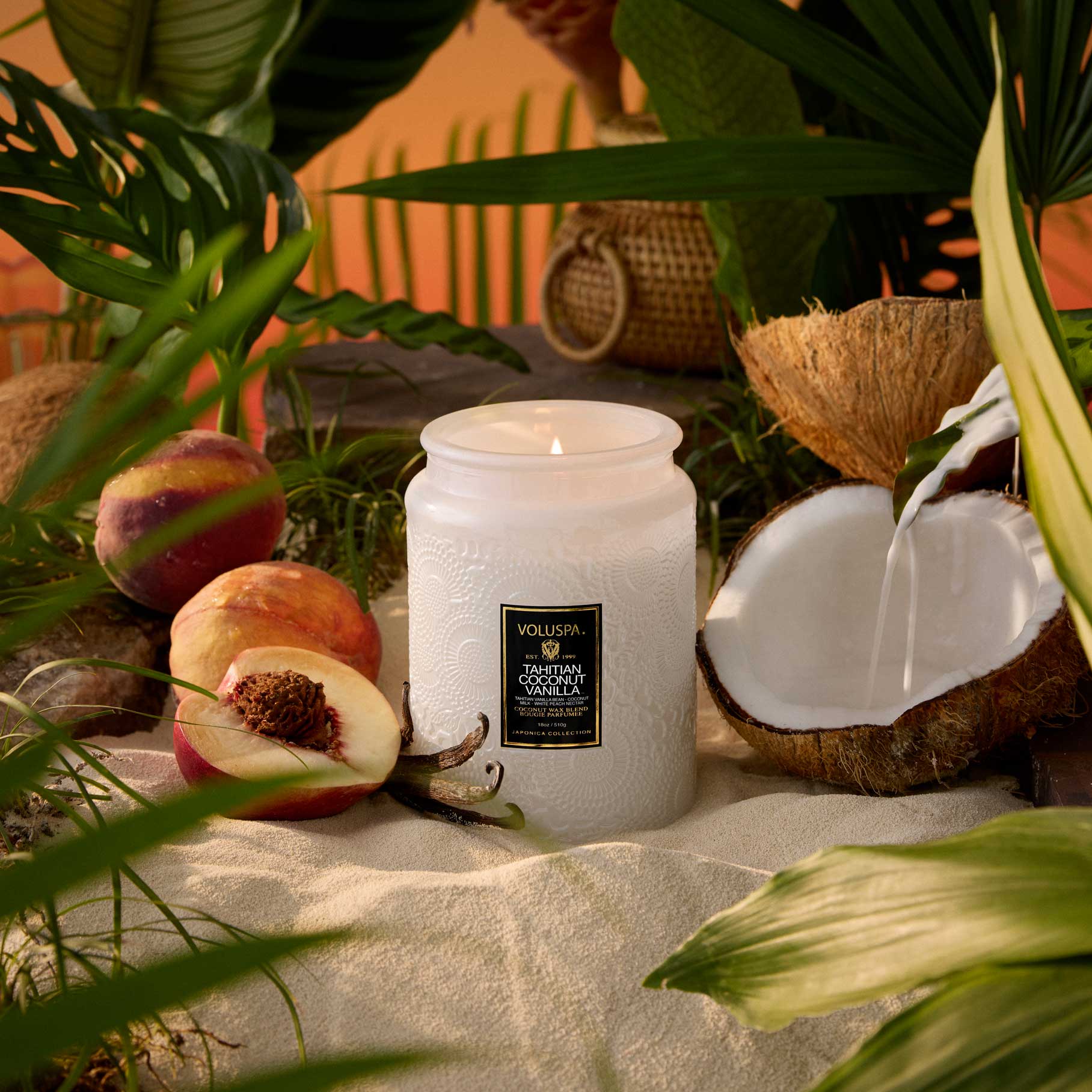 最終お値下げ【未使用】Coconut Vanilla Luxe Spa Box Tahitian Coconut Vanilla - Tropical Vanilla Scented Candle