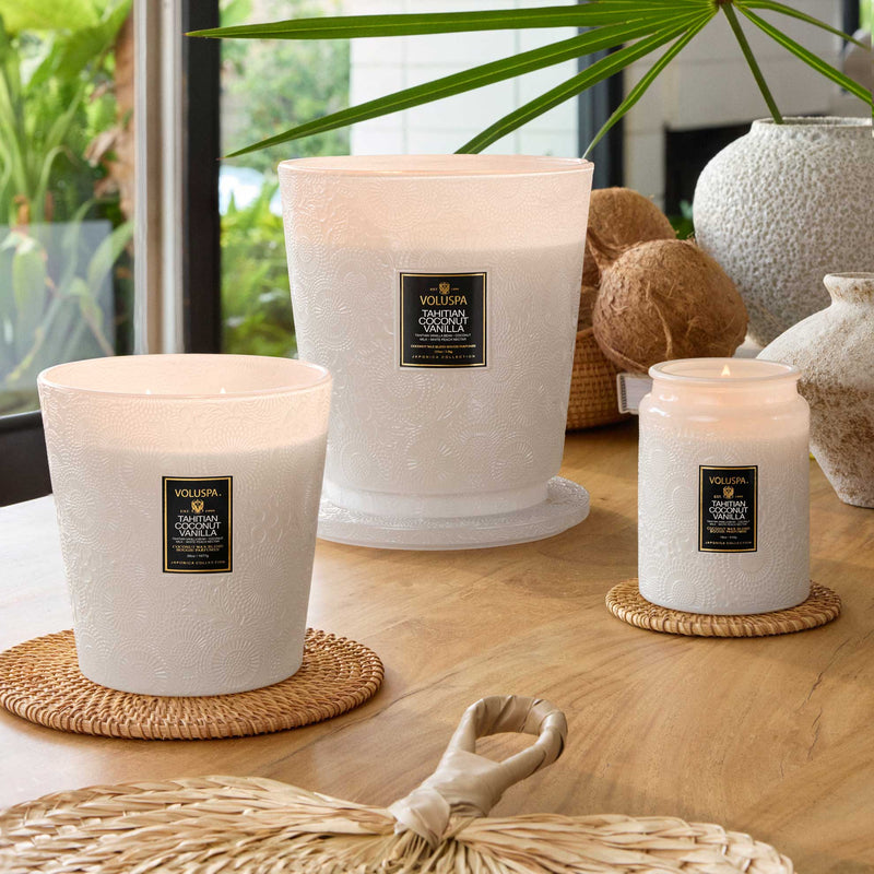 Tahitian Coconut Vanilla - 3 Wick Hearth Candle