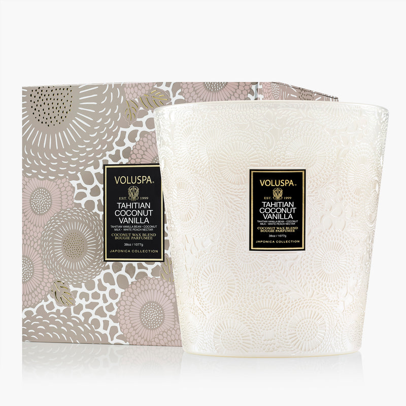 Tahitian Coconut Vanilla - 3 Wick Hearth Candle