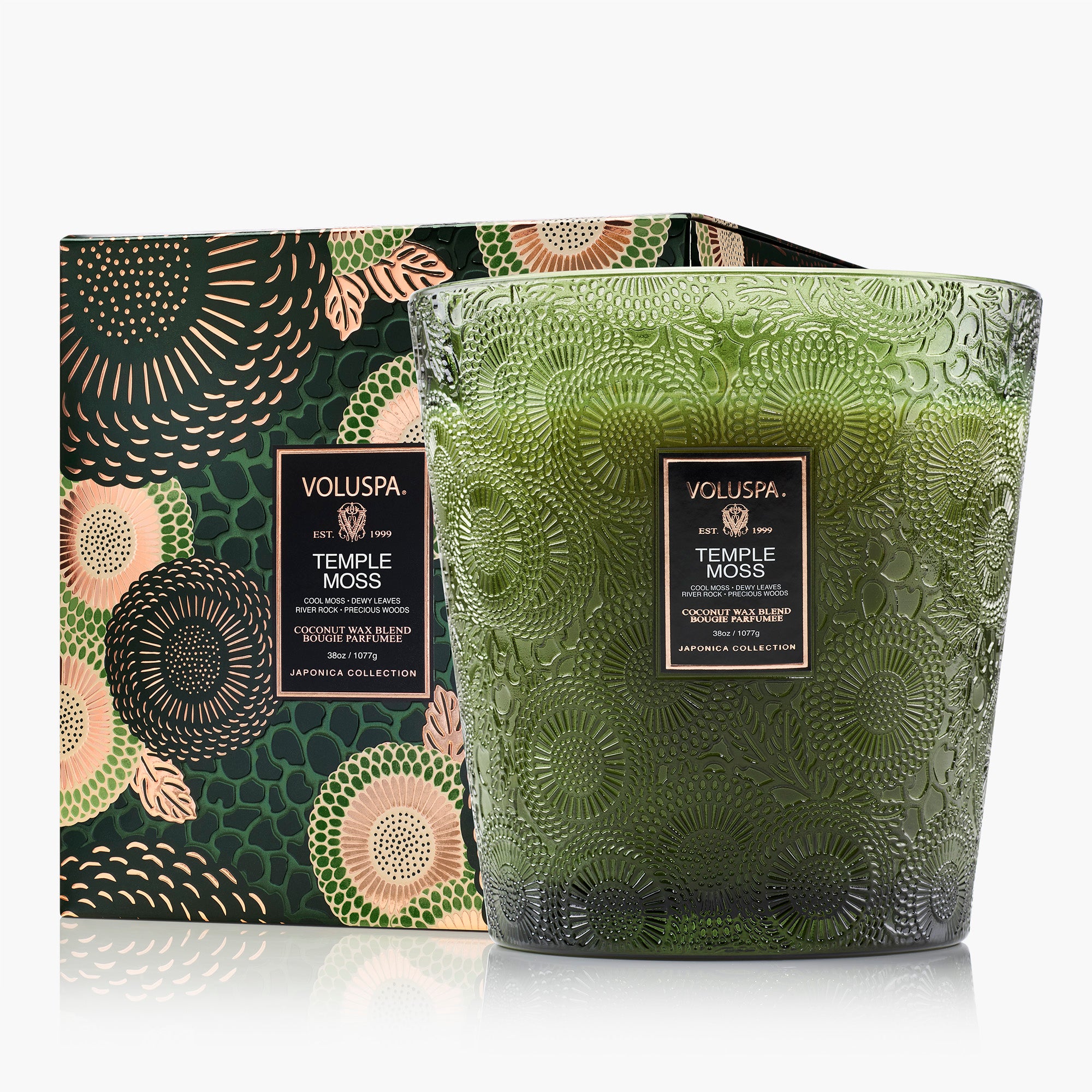 Temple Moss | 3 Wick Hearth Candle | VOLUSPA