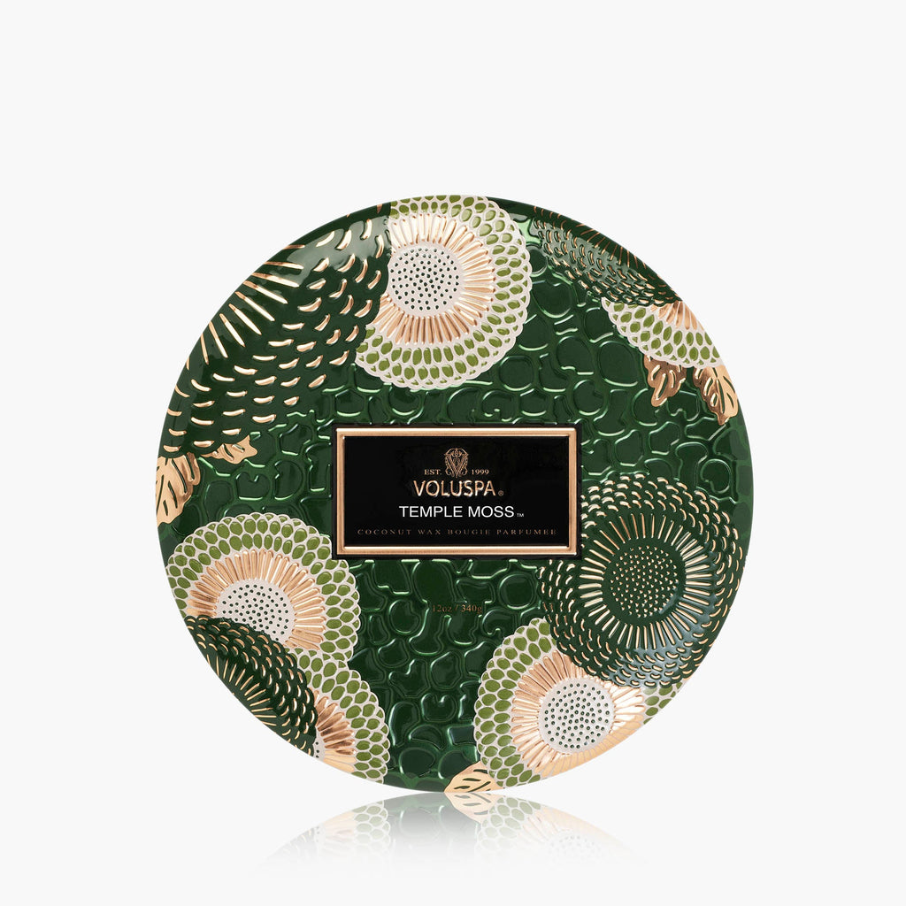Temple Moss - 3 Wick Tin Candle