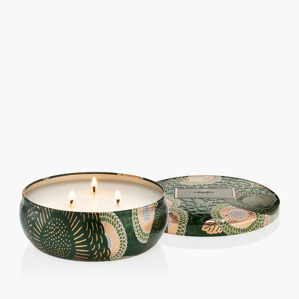 Temple Moss | 3 Wick Tin Candle | VOLUSPA