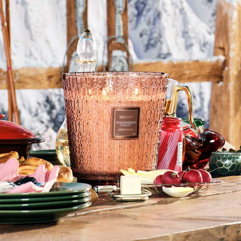 Gingerbread Chalet - 5 Wick Hearth Candle - view 2