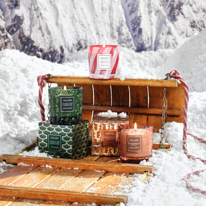 Crushed Candy Cane - Luxe Classic Candle view 2
