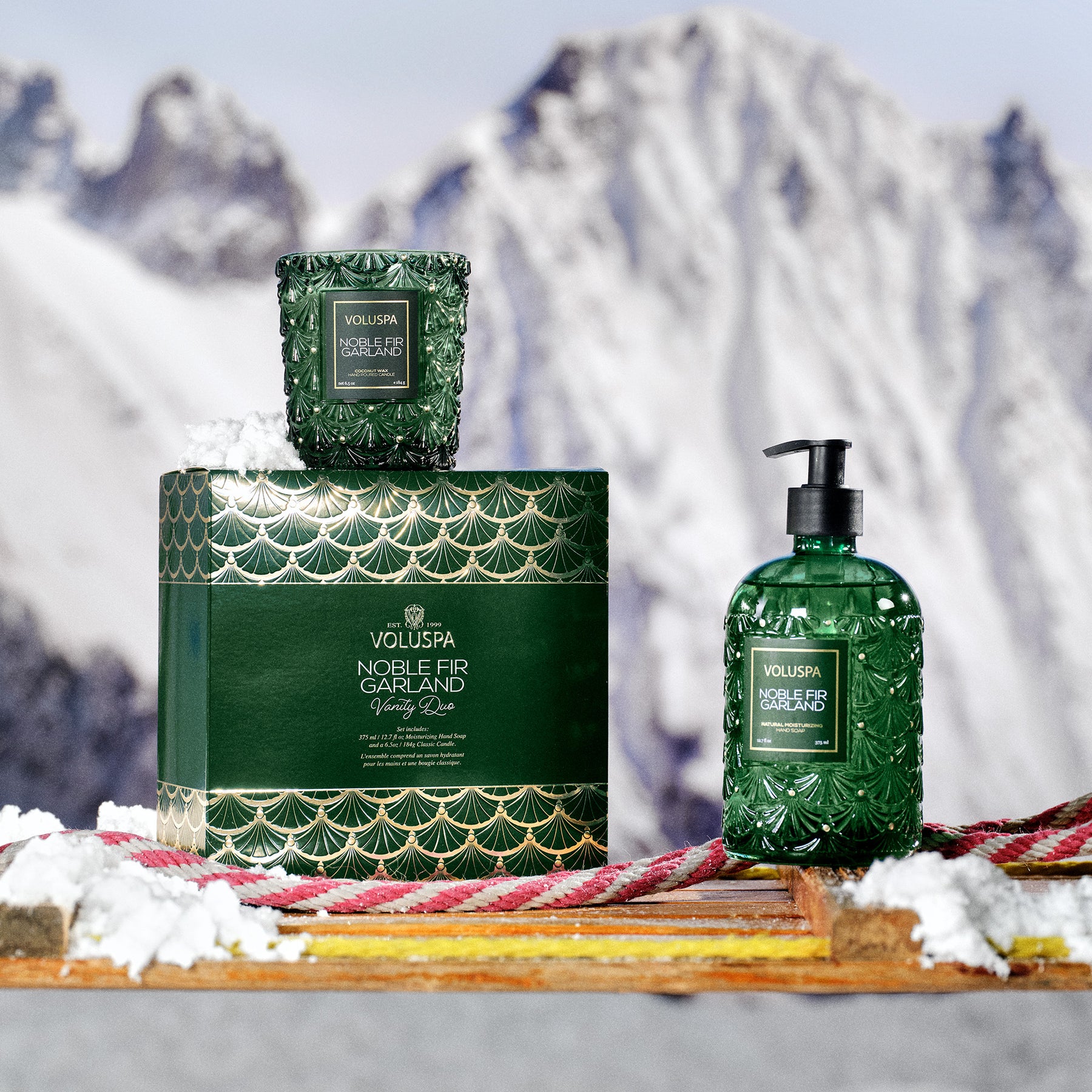 Noble Fir Garland - Vanity Duo Gift Set
