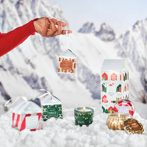 Crushed Candy Cane - Ornament Pedestal Candle view 4