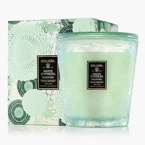 White Cypress - 3 Wick Hearth Candle