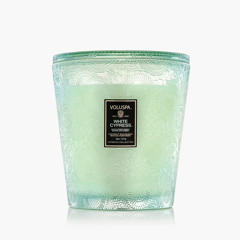 White Cypress - 3 Wick Hearth Candle